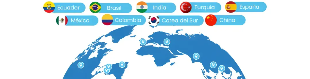 Proveedores a nivel mundial